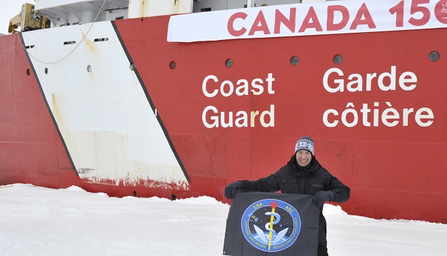 At the North Pole on August 21, 2016