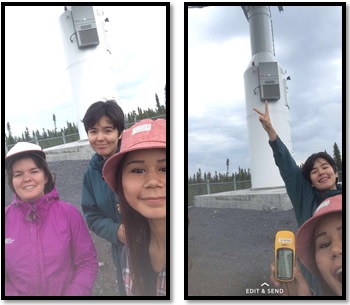 Welcome to Snapchat, ISSF! From left to right: Laura Salisbury, Nicole Collison, and Kyla Hvatum.