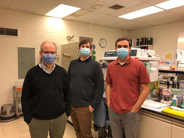 From left to right: Dr. John Austin, Ryan Boone and Richard Harris
