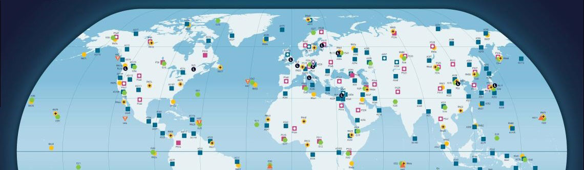 Map of International Monitoring System (IMS)